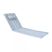 Kėdės pagalvėlė WICKER 55x195x3cm, grey-beige stripe