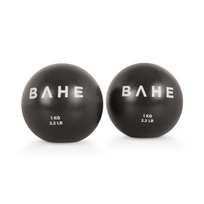 Pilates svoriniai kamuoliukai BAHE Toning Balls, 2 vnt. 0,5 kg / 1 kg (Svoris: 2 x 1 kg)