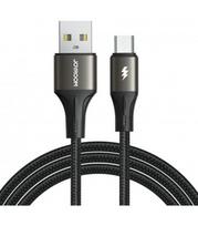 Juodas USB-A - MicroUSB 3A 120cm laidas "Joyroom SA25-AM3"
