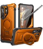 Oranžinis dėklas Samsung Galaxy S26 Ultra telefonui "Supcase UB Grip MAG Magsafe"
