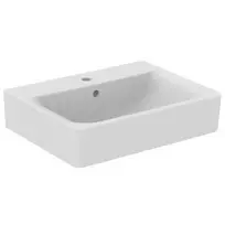 Ideal Standard Connect - Cube praustuvas 60x46x18 cm, su 1 skyle maišytuvui, baltas E714101