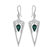 Auksuoti auskarai su Swarovski kristalais