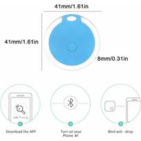Apsaugos, 4 mini Bluetooth GPS lokatoriai: atsparus vandeniui, nešiojamas, bagažas, vaikai, augintiniai, sekimas