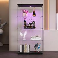 Vitrina, 80 × 36,5 × 164 cm, juoda