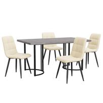 Valgomojo komplektas: stalas 140×80 cm ir 4 kėdės