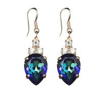 Auskarai moterims Diamond Sky „Leonora (Bermuda Blue)“ su Swarovski kristalais