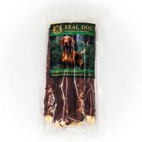 Žaliaminės odos ritinys su antiena REAL DOG SNACKS 25cm 500g