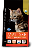 Sausas pašaras suaugusioms katėms FARMINA MATISSE CAT Dry NEUTERED Salmon 400gr