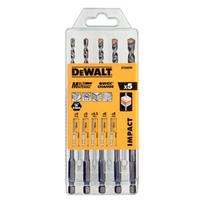Universalių grąžtų komplektas DeWalt DT60099-QZ; 1/4''; 4,0-8,0 mm; 5 vnt.
