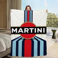 Cool Logo M-Martini R-Racing Blanket Flannel warm comfort soft plush blanket For Picnic Beds Sofas Homes And Bedrooms 30x40in