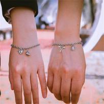 2Pcs/Set  Heart Magnetic Attraction Astronaut Couple Bracelet For Women Men Lock Key Matching Bracelet Friendship Jewelry