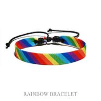Vaivorykštės LGBT Pasididžiavimo Apyrankių Rinkinys Poroms Lesbietėms Moterims Santykiams Derančios Apyrankės Vyrams Gėjams Virvelės Grandinėlės Papuošalai Aksesuarai 1 Pc