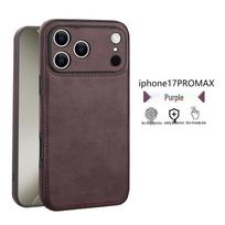 Retro odinis iPhone 17 Pro Max/Air verslo dėklas, pilnas apsaugas, apsaugantis nuo kritimo iPhone 17 Pro Max tamsiai mėlyna spalva