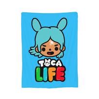 Toca boca life world    Koralinio vilnos pliušiniai pledai Pledai lovai kelionėms šilta miegamojo antklodė, 30x40in