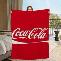 Madingas logotipas C-Coca C-Cola pledas flanelinis šiltas komfortas minkštas pliušinis pledas iškyloms lovoms sofoms namams ir miegamiesiems 30x40in