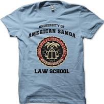 Geriau skambinti Saului Amerikos Samoa universiteto teisės mokyklos marškinėliai 8989 S