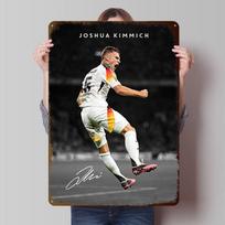 Joshua Kimmich skardinis plakatas Individualizuotas sienų menas Vintažiniai metaliniai ženklai Retro skardinė plokštelė miegamojo dekoravimui Žaidimų namams Namams 20x30cm（7.8x11.8inch）