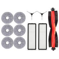 A60P Atsarginės dalys Xiaomi robotui siurbliui S20+ /S10 Plus/B108GL/B108CN B113CN - Pagrindinis šoninis šepetėlis, HEPA filtras ir šluostė
