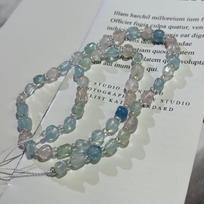 6mm Natural Morganite Jelly Bean Beads for DIY Necklaces & Bracelets - 38cm Strand