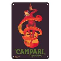 Campari metalinės skardinės lentelės Martini sienos dekoracija plokštelė Vintažinis meno plakatas Geležies tapyba vyro urveliui namų kavinei sodo klubui Ba 20x30cm（7.8x11.8inch）