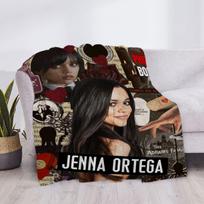 Žvaigždžių pledas Jenna Ortega Prabangus užvalkalas Languotas Pūkuotas Minkšti pledai & Užtiesalai Užtiesalas Sofai Kelio Mikropluoštas H Anime Vaikui Mielas Namams 30x40in