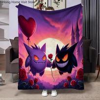 Charizard Pokemon Japan Cartoon Flannel Blanket Fluffy Children and Adults Sofa Plush Bedspread Throw Lunch Blanket for Sofa Bed 30x40in