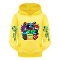 Žaidimo Geometry Dash Spausdintas Hoodie Vaikams Laisvalaikio Paltai Berniukams Su Gobtuvu Džemperis Mergaitėms Pavasario Rudens Drabužiai Vaikų Drabužiai 110