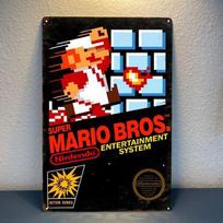 1z,Super Bros Nes Retro Video Game Metal Poster Tin Sign 20*30cm-Aluminum 20x30cm（7.8x11.8inch）