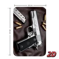 Vintažinis Colt 1911 pistoletas Metalinis skardinis ženklas Retro sienos menas vyro urvelyje, bare, garaže 20x30cm（7.8x11.8inch）
