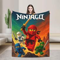 N-Ninjago Antklodė Super Minkšta Spausdinta Pliaušinė Mesti Antklodė Berniukui Mergaitei Lauke Flanelinė Paklodė Lovos Užvalkalas 30x40in