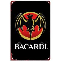 Retro Bacardi Metalinis Ženklas, Skardinis Ženklas, Romo Prekėsženklo Plokštelė, Vintažinės Plokštės, Sienų Dekoras, Plakatas, Baras, Vyrų Urvas, Shabby Chic Dekora 20x30cm（7.8x11.8inch）