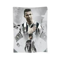 CR7 Cristiano Ronaldo Antklodės Minkšta Šilta Flanelinė Mėtoma Antklodė Lovos Patalynė Svetainės Pikniko Kelionės Namų Sofos 30x40in