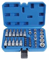 Satra Torx lizdiniai raktai 3/8" - 34 elementų rinkinys