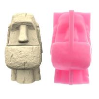 Doll Head-Silicone Flower Pot Mold Concrete Candlestick Silicone Candle Holder Mold Succulent Planter Cement Clay Mold