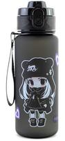 Gertuvė GIRL, Maxi, 500ml, su užrakinamu dangteliu, juodos sp. tritano plastikas