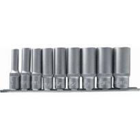 Ilgi 6-kampiai terkšliniai raktai 3/8", 9 vnt.