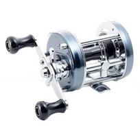 AbuGarcia Ambassadeur 6500CS Rocket Dvigubos rankenos Topwater Apvalus ritės modelis šamams Mėlynai pilkos spalvos Dešiniarankis Bass, Snakehead,