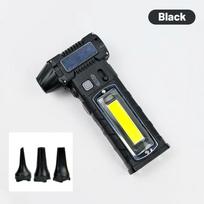 130000 RPM 4in1 Galingas ventiliatorius su 3 antgaliais ir šoniniu apšvietimu 8000mAh Belaidis oro pūstuvas Mini Turbo reaktyvinis ventiliatorius Juosmens kabinamas Kempingo ventiliatoriai geltona