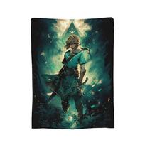 Z-Zeldas Breath Of The Wild Blanket Plush Funny Breathable Throw Blanket for Bed Sofa Decoration, 30x40in