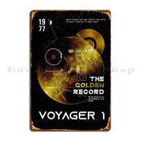 Voyager 1 Golden Record Space Exploration 1977 Metal Sign Designer Create Cinema Cinema Classic Tin Sign Poster 20x30cm