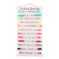 12pc Taylors Friendship Bracelets Letter Swifties Beaded Wristband Adjustable Stretch Clay Beads Wristband Women Jewelry 1