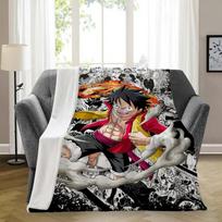 1PC Anime O-One P-PieceS Throw Blanket Aesthetic Portable Home Travel Camping Sofa Picnic Thick Warm Flannel Blanket 30x40in
