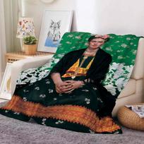 Animacinis F-Frida ART K-kahlo pledas Šiltas ir minkštas Tinka miegamajam Svetainei Sofa-lova Biurui Kelionėms Stovyklavimui 30x40in