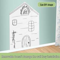 Magnetinis Valomas Baltos Lentos Sienos Lipdukas: Nuimamas, lipnus, puikiai tinka namams, biurui ar mokymui 30x42 cm
