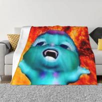 Bibble Mėmas Ugniai atspari antklodė Flanelė Pavasaris Ruduo Anime Animacinis mielas Kvėpuojanti Lengva plona pledas Lova Miegamasis Antklodė 30x40in