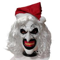 Art The Clown Terrifier Mask Scary Killers Clown Mask Latex Full Head Mask Headwear Halloween Cosplay Costume Unisex