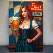 Sexy Girl-Illustrated Metal Plates – Perfect Decor for Garages and Workshops Decorative Metal Plates with Sexy Female Designs 20x30cm（7.8x11.8inch）