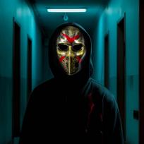 Trick Horror Slender Faceless Mask Cosplay Skull Monster Demon Killer Carnival Purim Party Costume Props