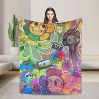 Dandy pasaulis Gourdy Šiltos antklodės Kelioninė biuro pliušinė antklodė Gatvės mada Sofa Kėdė Flanelinė paklodė Sofos lovos užvalkalas 30x40in