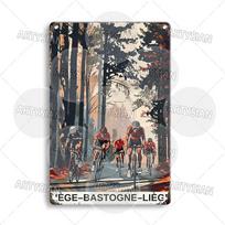 Tour de France Dviratininkų Metalinis Ženklas Alpe d’Huez Mont Ventoux Jura Overnė Monblanas Šanzelize Turmalėtos Perėja NICA 20x30cm（7.8x11.8inch）